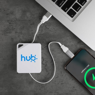 Retractable Charging Cable w/Phone Holder