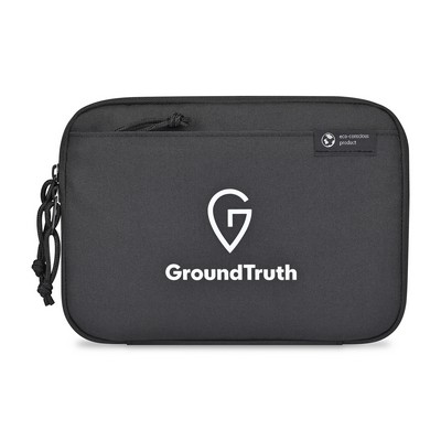 Renew Recycled rPET Slim Tech Organizer - AWARE™ - Black